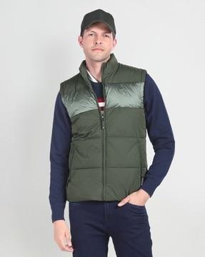 men regular fit gillet jacket