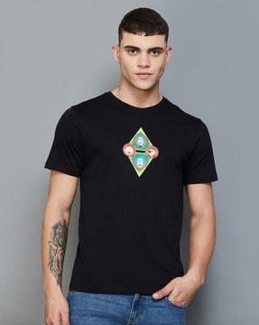 men regular fit graphic print t-shirt