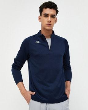 men regular fit henley-neck t-shirt