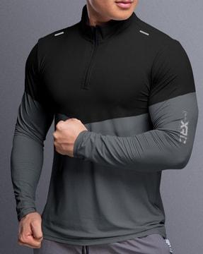 men regular fit henley-neck t-shirt