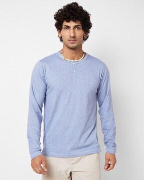 men regular fit henley t-shirt