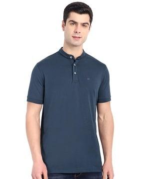 men regular fit henley t-shirt