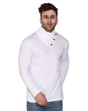 men regular fit high-neck t-shirt