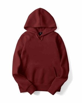 men regular fit hooded sweatshirt