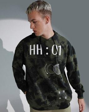 men regular fit hooded sweatshirt