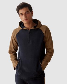 men regular fit hoodie with drawstring