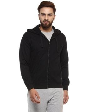 men regular fit hoodie with kangaroo pockets