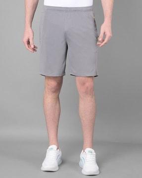 men regular fit knit shorts with insert pockets