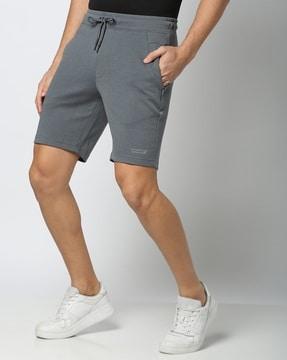 men regular fit knit shorts