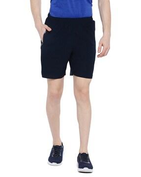 men regular fit knit shorts