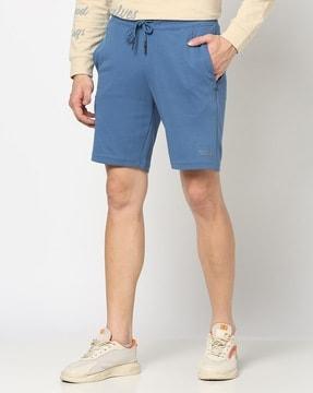 men regular fit knit shorts