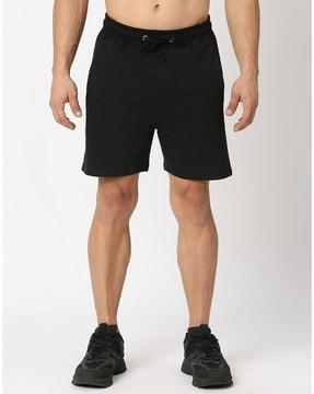 men regular fit knit shorts