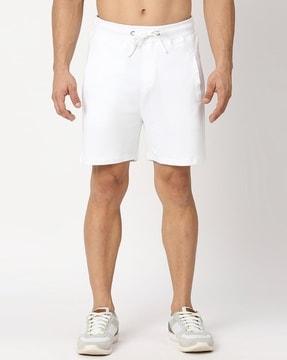 men regular fit knit shorts