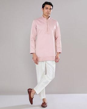 men regular fit kurta & pyjamas set