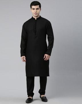 men regular fit kurta