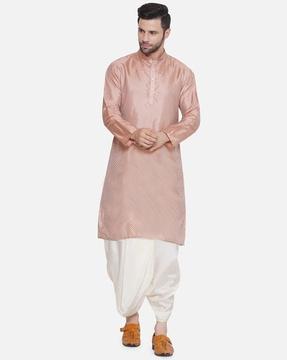 men regular fit long kurta