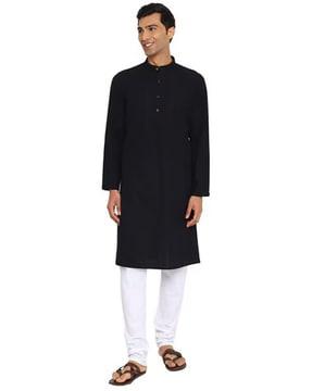 men regular fit long kurta