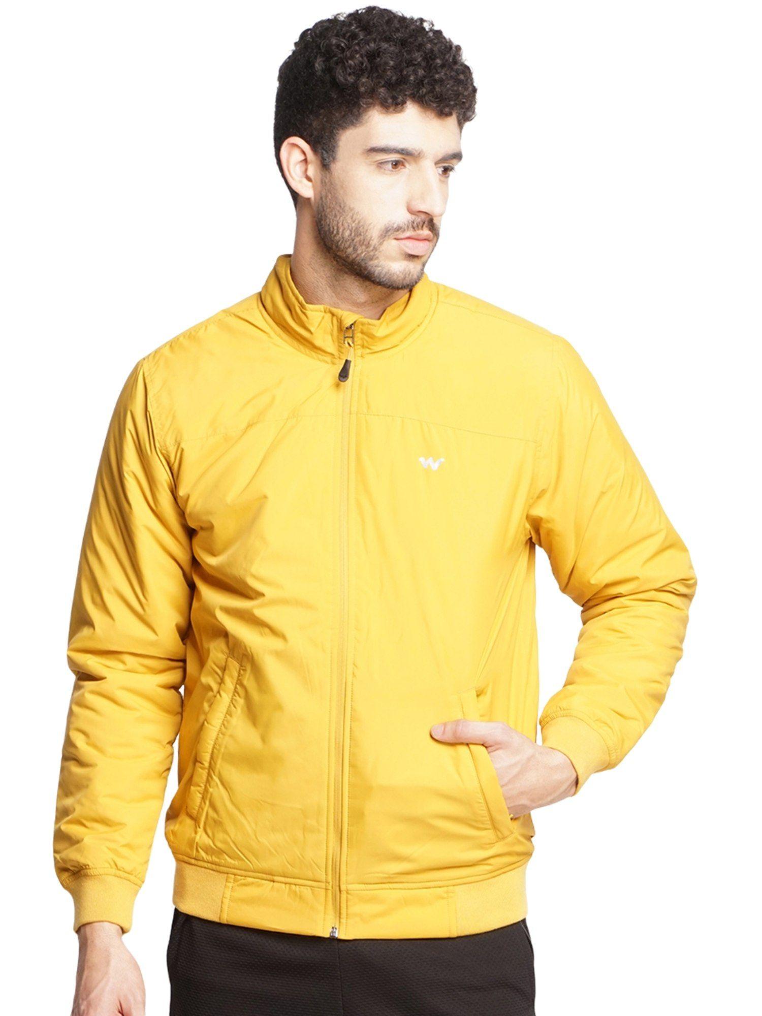 men regular fit lqj jackets-mustard