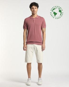 men regular fit organic cotton polo t-shirt