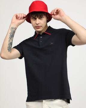 men regular fit polo cotton t-shirt