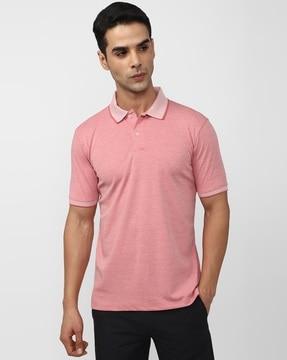 men regular fit polo t-shirt with contrast tipping