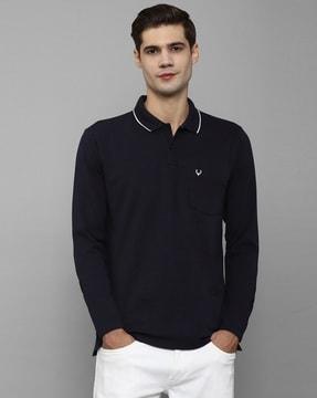 men regular fit polo t-shirt with logo embroidery