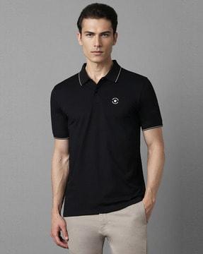 men regular fit polo t-shirt with logo embroidery