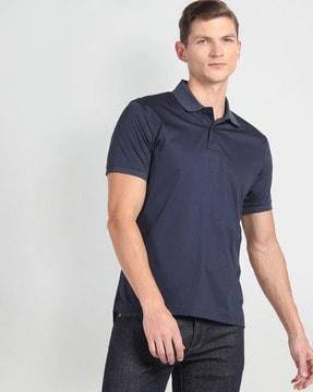 men regular fit polo t-shirt with logo embroidery