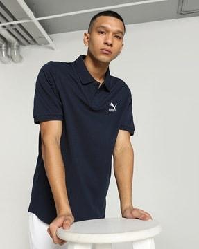 men regular fit polo t-shirt with logo embroidery