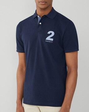 men regular fit polo t-shirt with logo embroidery