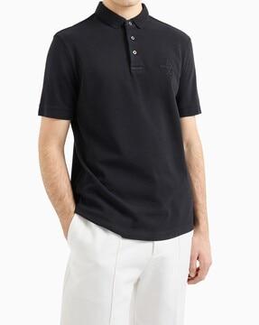 men regular fit polo t-shirt with logo embroidery