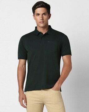 men regular fit polo t-shirt with logo embroidery