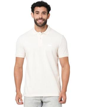 men regular fit polo t-shirt with short sleeves