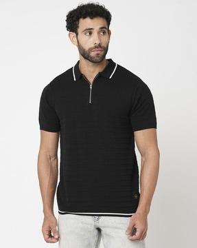 men regular fit polo t-shirt with short sleeves