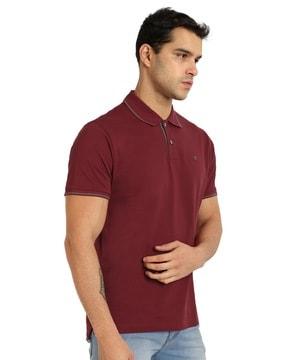 men regular fit polo t-shirt with short sleeves