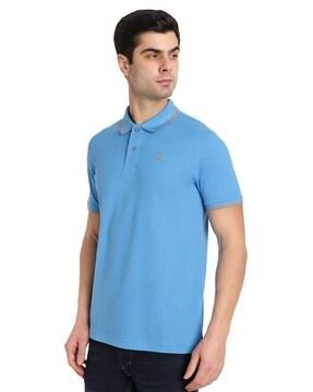 men regular fit polo t-shirt with short sleeves