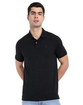 men regular fit polo t-shirt with short sleeves