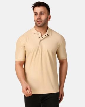 men regular fit polo t-shirt with short sleeves