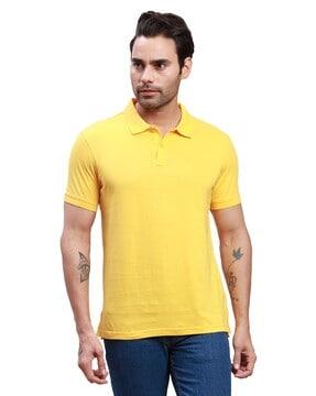 men regular fit polo t-shirt with short sleeves