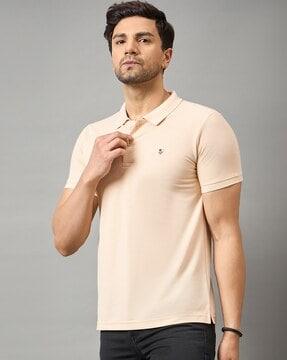 men regular fit polo t-shirt with short sleeves