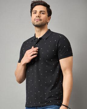 men regular fit polo t-shirt with short sleeves