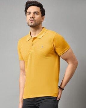 men regular fit polo t-shirt with short sleeves