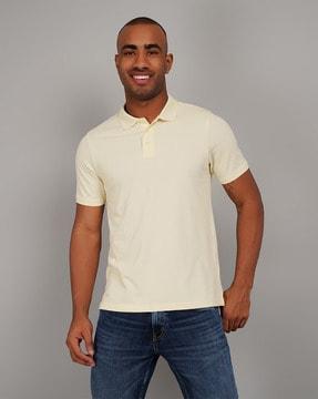 men regular fit polo t-shirt with short sleeves