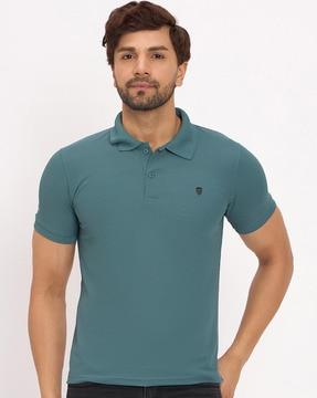 men regular fit polo t-shirt with short sleeves