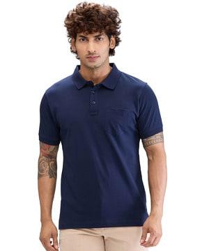 men regular fit polo t-shirt with short sleeves