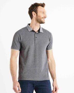 men regular fit polo t-shirt with short sleeves