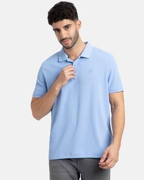 men regular fit polo t-shirt with short sleeves