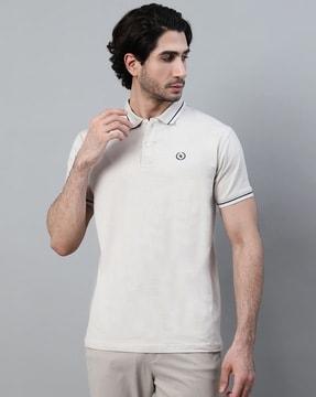 men regular fit polo t-shirt with short sleeves