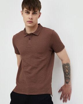 men regular fit polo t-shirt with short sleeves