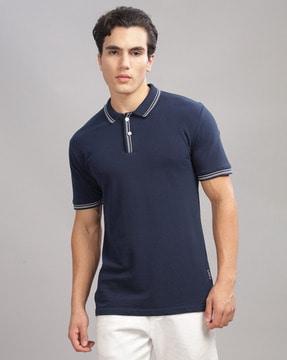 men regular fit polo t-shirt with short sleeves